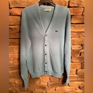 Izod Lacoste Men’s Cardigan Vintage